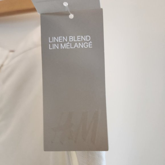 New H&M White Linen Pants - Picture 5 of 5
